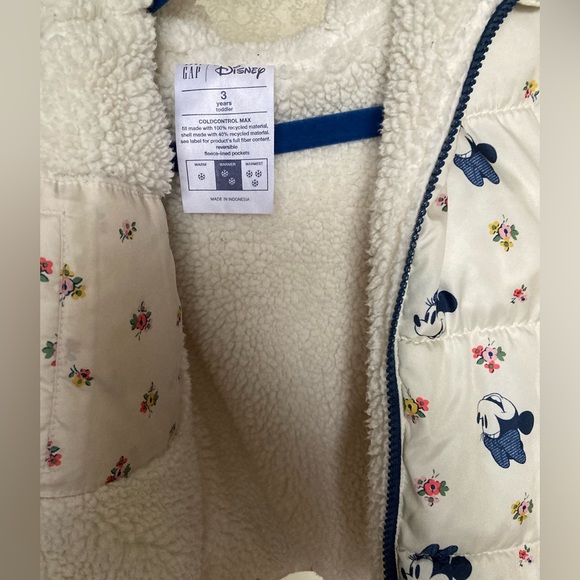 Disney GAP Minnie puffer sherpa Jacket - Picture 9 of 12